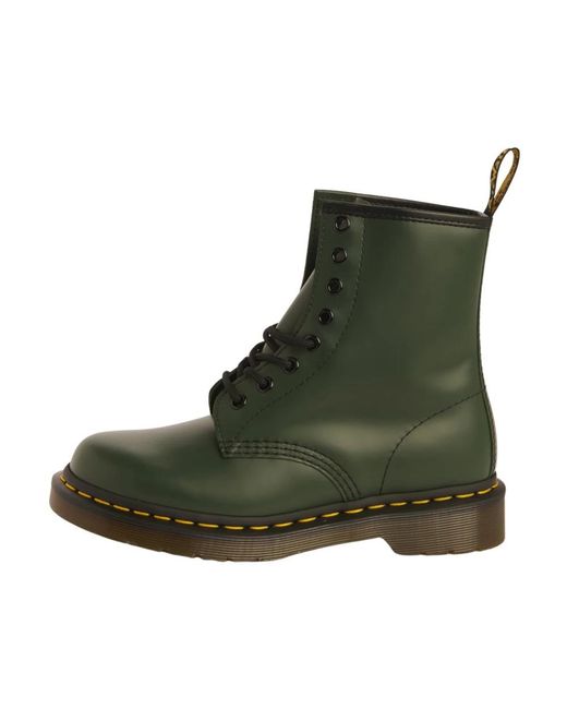 Dr. Martens Green Lace-Up Boots