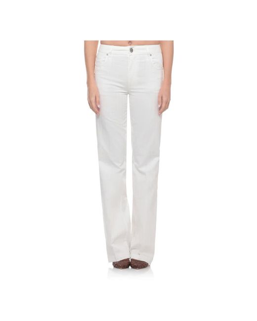 Etro White Wide Trousers