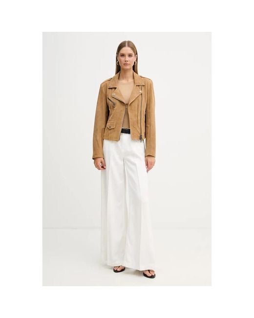 Leather Jackets ViCOLO de color Metallic