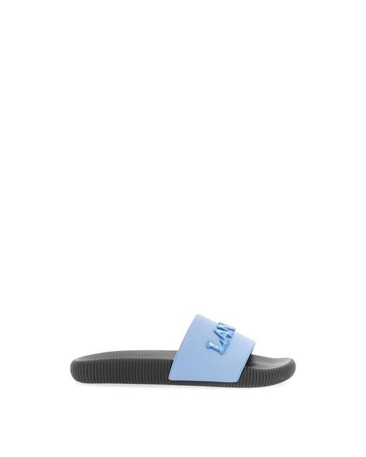 Lanvin Blue Sliders
