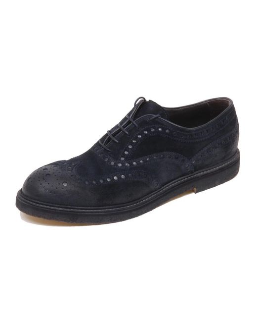 Corvari Blue Laced Shoes for men
