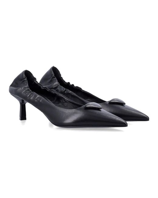 Prada Leren Pumps in het Blue