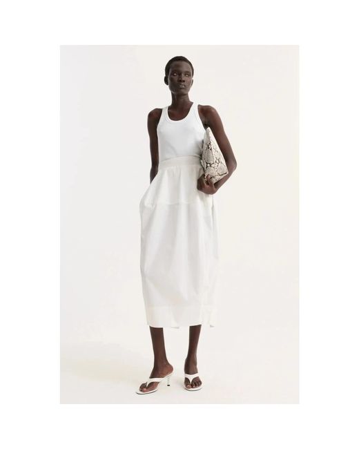 Rohe White Midi Skirts