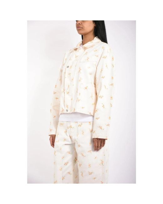 MSGM White Denim Jackets