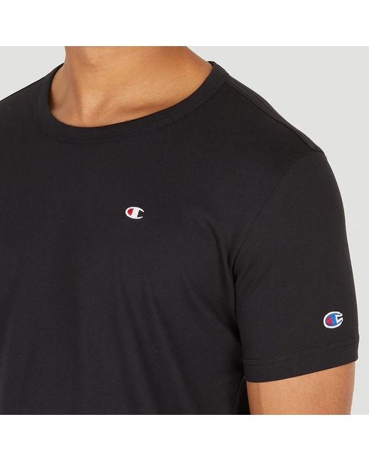 Champion Retro logo t-shirt in Black für Herren