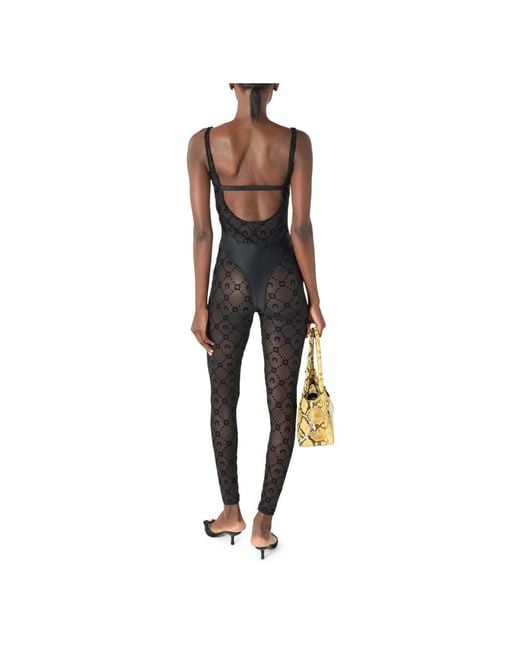 MARINE SERRE Black Jumpsuits