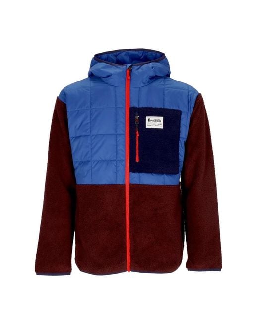 COTOPAXI Jassen ,Veelkleurig ,Polyester Hybride Hoodie Jas Blauw/Wijn in het Blue voor heren
