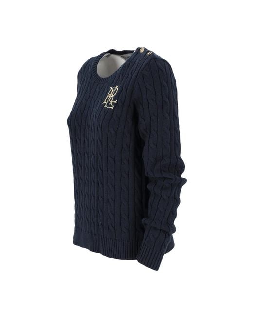 Ralph Lauren Blue Round-Neck Knitwear