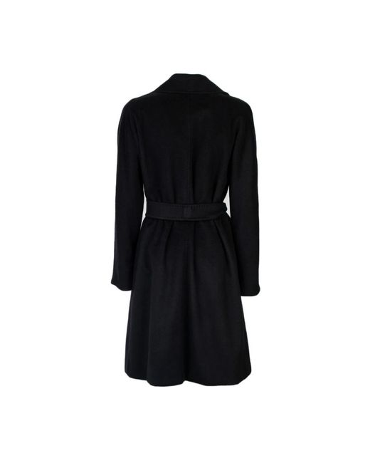 Max Mara Black Belted Coats