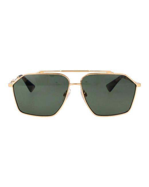 Dolce & Gabbana Stylische sonnenbrille mit modell 0dg2303 in Green für Herren