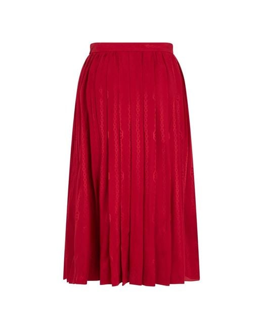 Gucci Red Midi Skirts