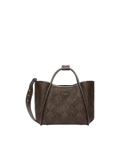 Max Mara Brown Shopping Bags