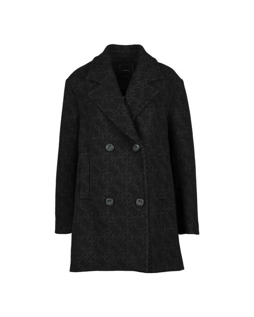 Double-Breasted Coats Pinko en coloris Black