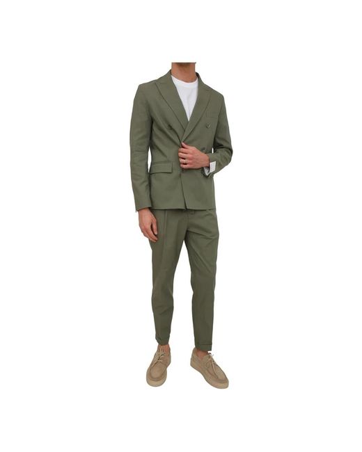 Paolo Pecora Green Suit Trousers for men