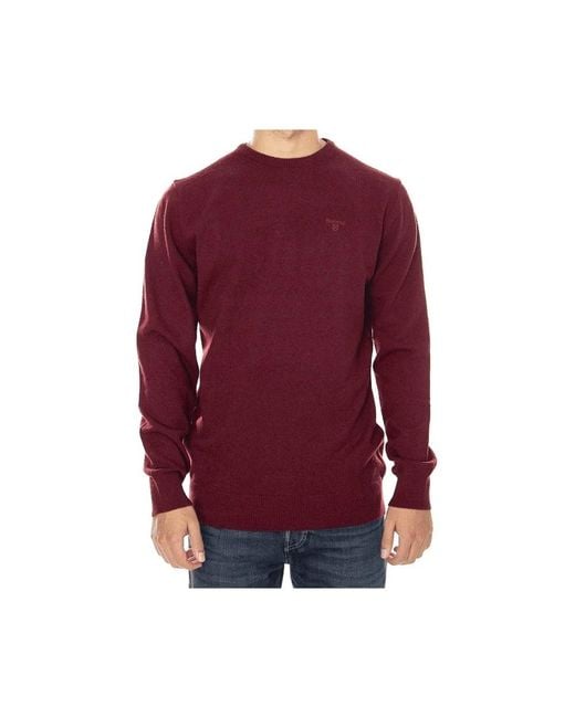 Barbour Purple Round-Neck Knitwear for men
