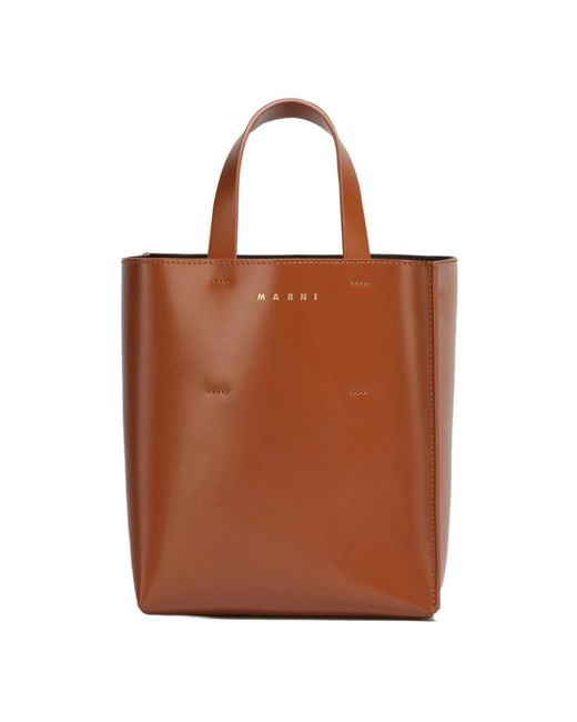 Marni Brown Tote Bags