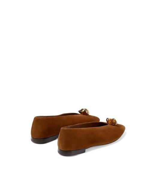 Jimmy Choo Brown Ballerinas