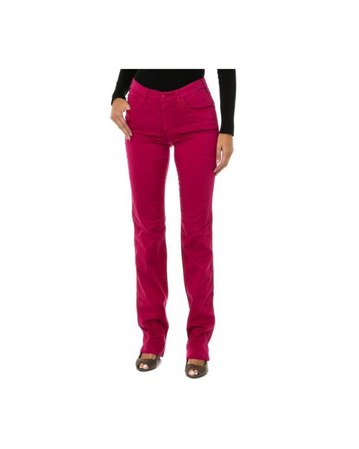 Armani Jeans Red Straight Trousers
