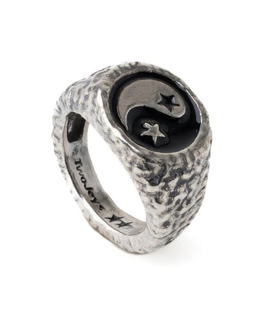 Twojeys Metallic Rings