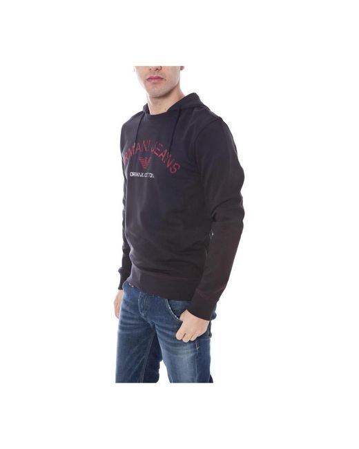Armani Jeans Blue Hoodies for men