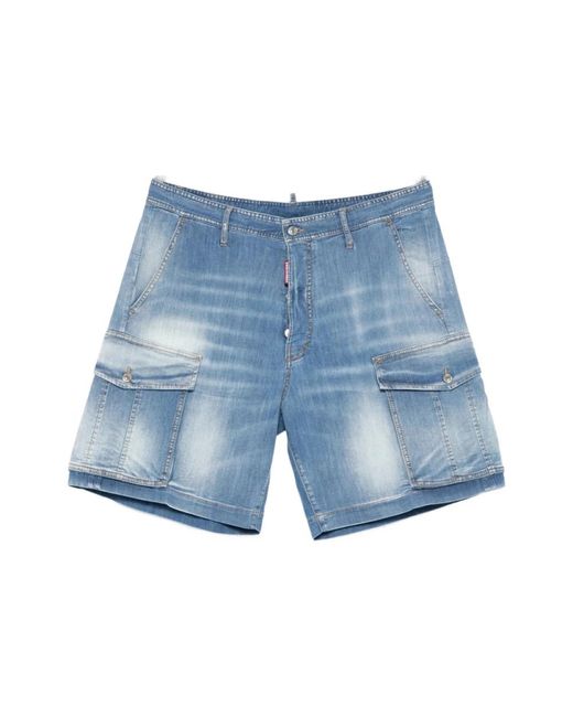 DSquared² Blue Denim Shorts for men