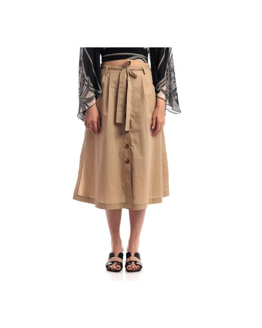 Seventy Natural Midi Skirts