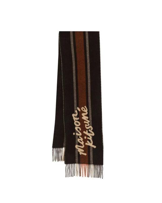 Maison Kitsuné Winter scarves in Brown für Herren
