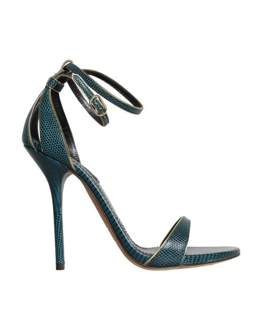 Dolce & Gabbana Blue High Heel Sandals