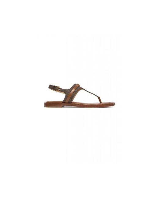 Flat Sandals Michael Kors de color Brown