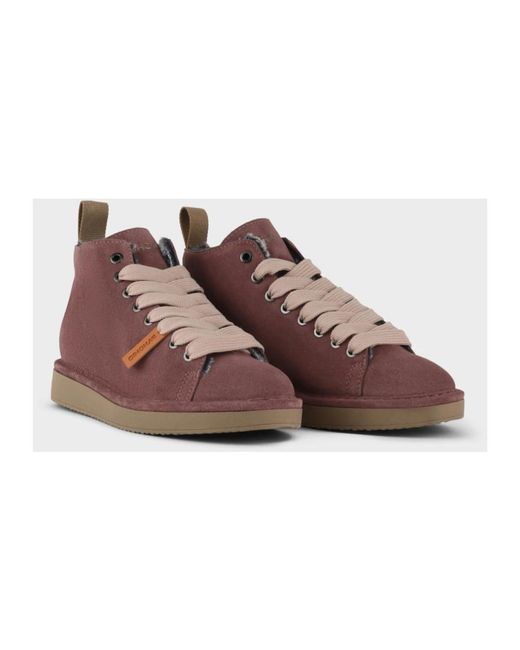 Pànchic Brown Lace-Up Boots