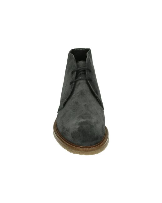 GIORGIO Casual Wildleder Herrenschuhe Grau in Black für Herren