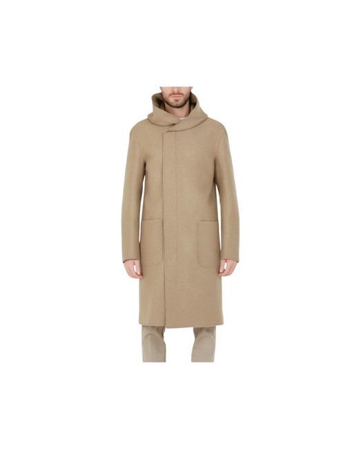 Single-Breasted Coats Paolo Pecora de hombre de color Natural