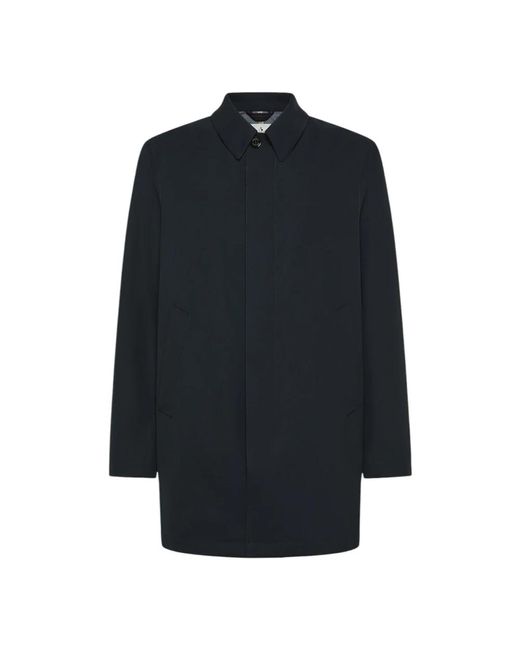 Peuterey Blue Single-Breasted Coats for men