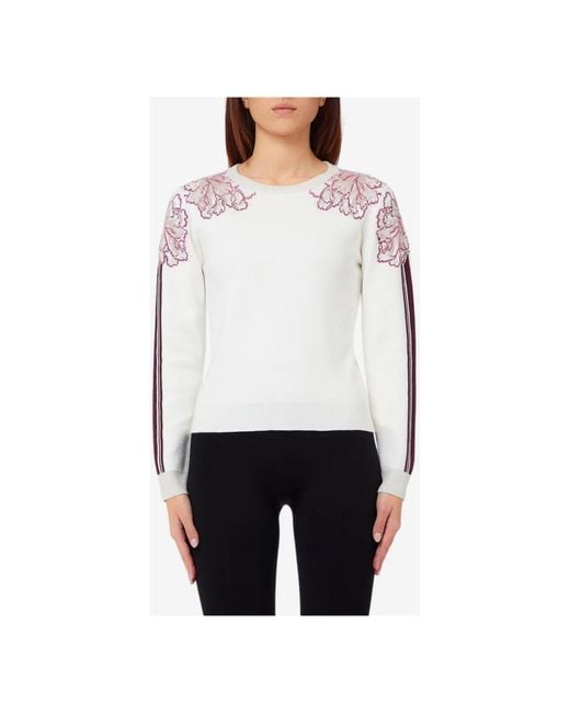 Liu Jo White Round-Neck Knitwear