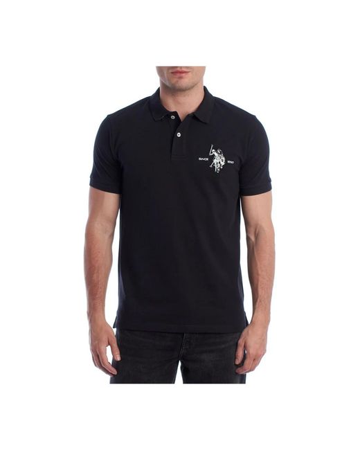 U.S. POLO ASSN. Black Polo Shirts for men
