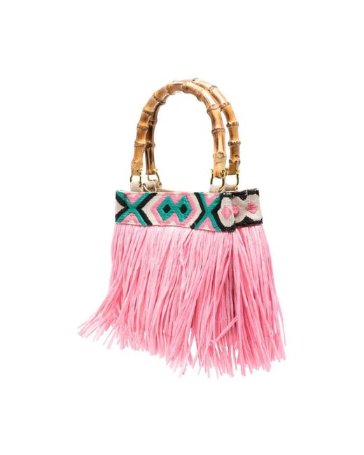 La Milanesa Pink Shoulder Bags