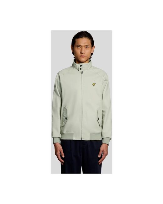 Lyle & Scott Jassen ,Groen ,Katoen Cotton Harrington Jacket in het Green voor heren