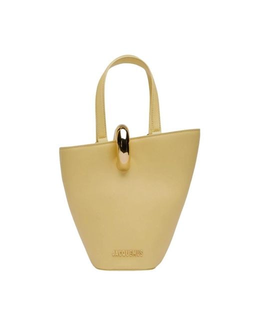 Jacquemus Le Petit Bambola Leren Tas in het Yellow