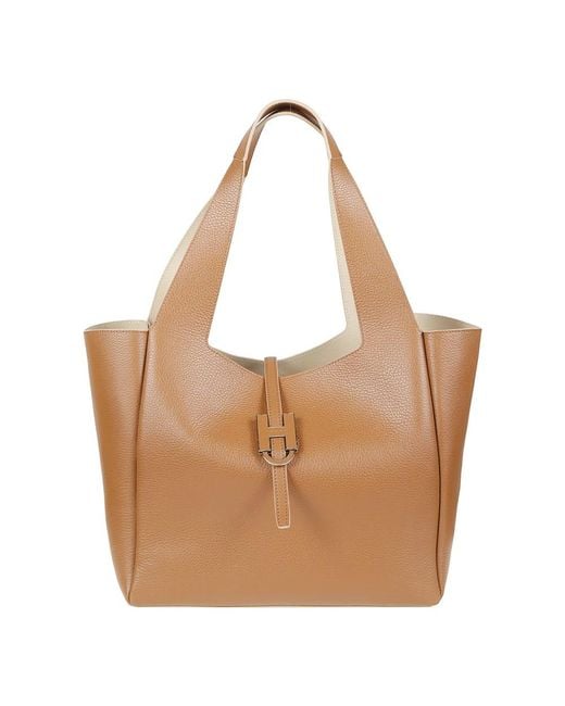 Hogan Brown Shopping Bags