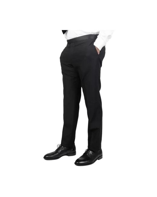 Tagliatore Black Suit Trousers for men