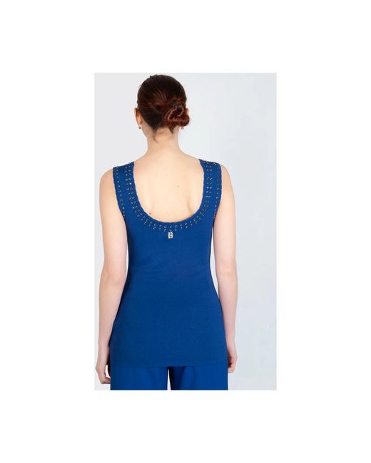 Tops > sleeveless tops Blugirl Blumarine en coloris Blue