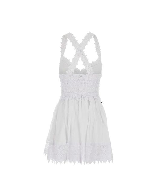 Charo Ruiz White Weiße Kurze Kleid Marilyn