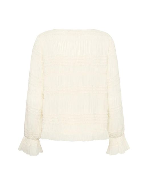 Cream Blouses & Hemden in het White
