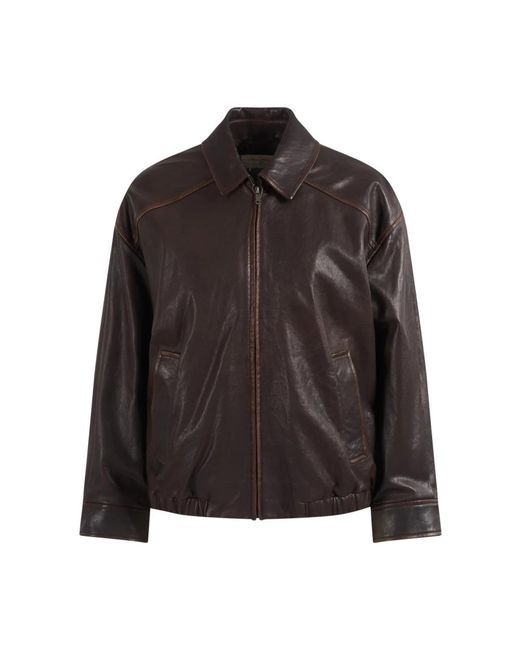 Weekend by Maxmara Black Leather Jackets
