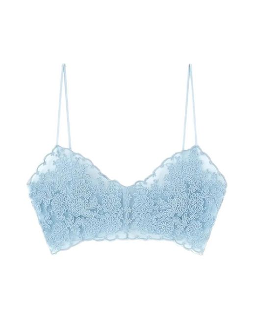 Ermanno Scervino Blue Sleeveless Tops