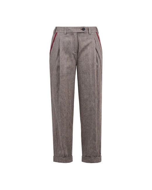 ALESSIA SANTI Gray Tapered Trousers