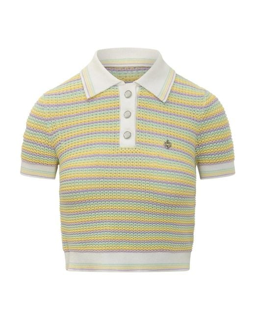 Casablanca Green Round-Neck Knitwear
