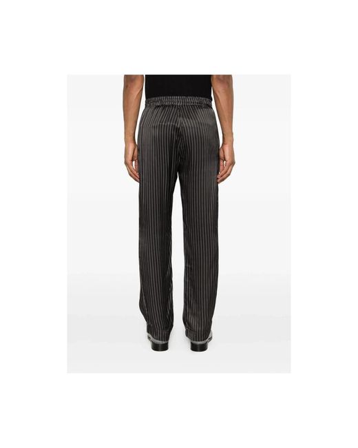 Ernest W. Baker Gray Wide Trousers for men
