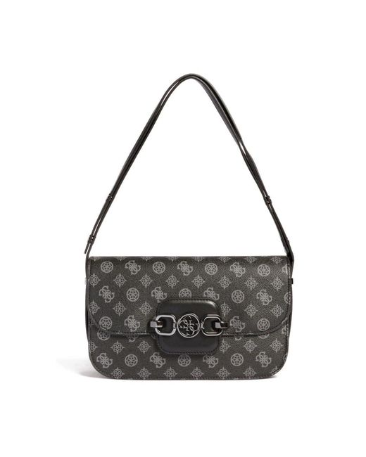 Borsa a tracolla peony hensely 4g logo di Guess in Black
