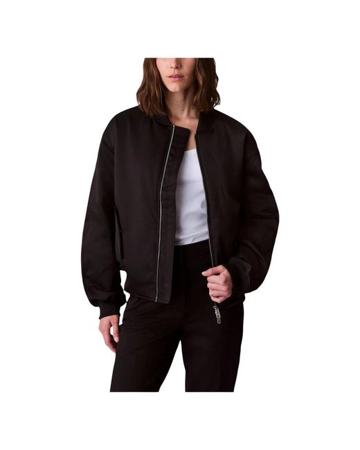 Calvin Klein Black Bomber Jackets